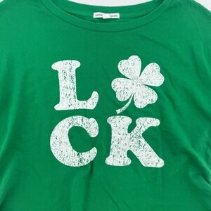 Grayson Threads Sleepwear Lucky Clover Green Long Sleeve Top - Size S Sweatshirt